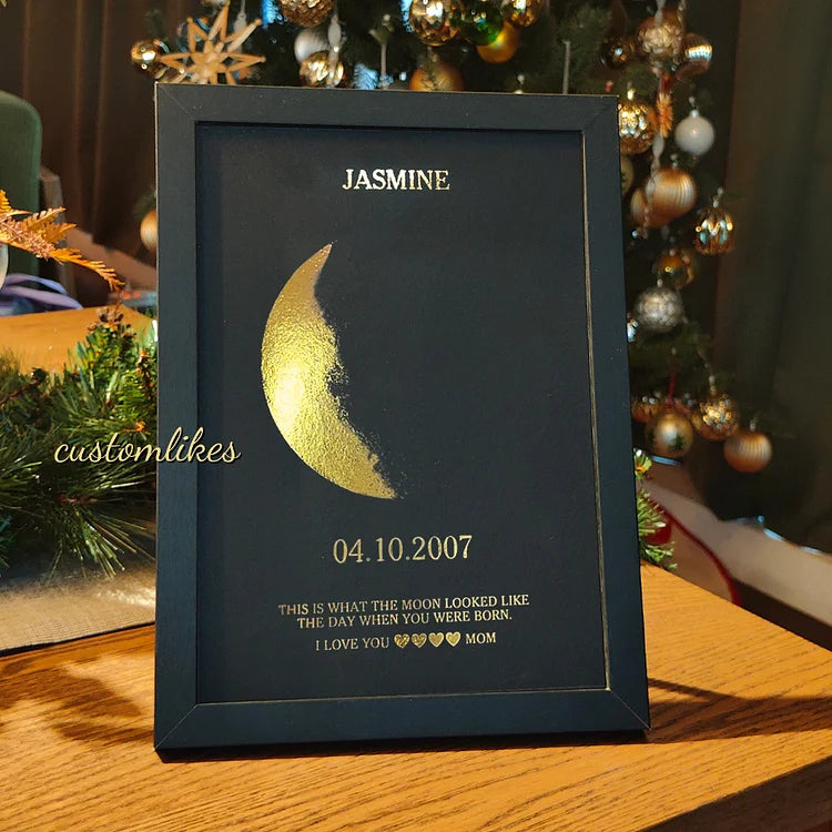 Toile Personnalisée Art Lunaire