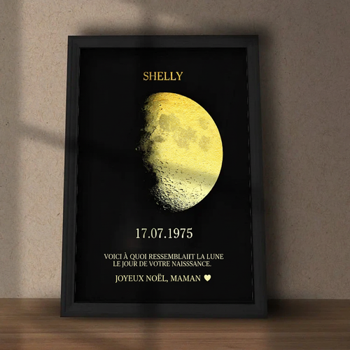 Toile Personnalisée Art Lunaire